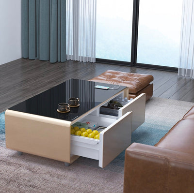 Built in Fridge Smart Coffee Table 130L