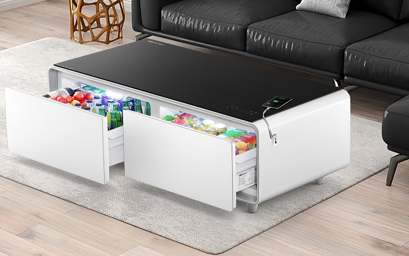 Built in Fridge Smart Coffee Table 130L